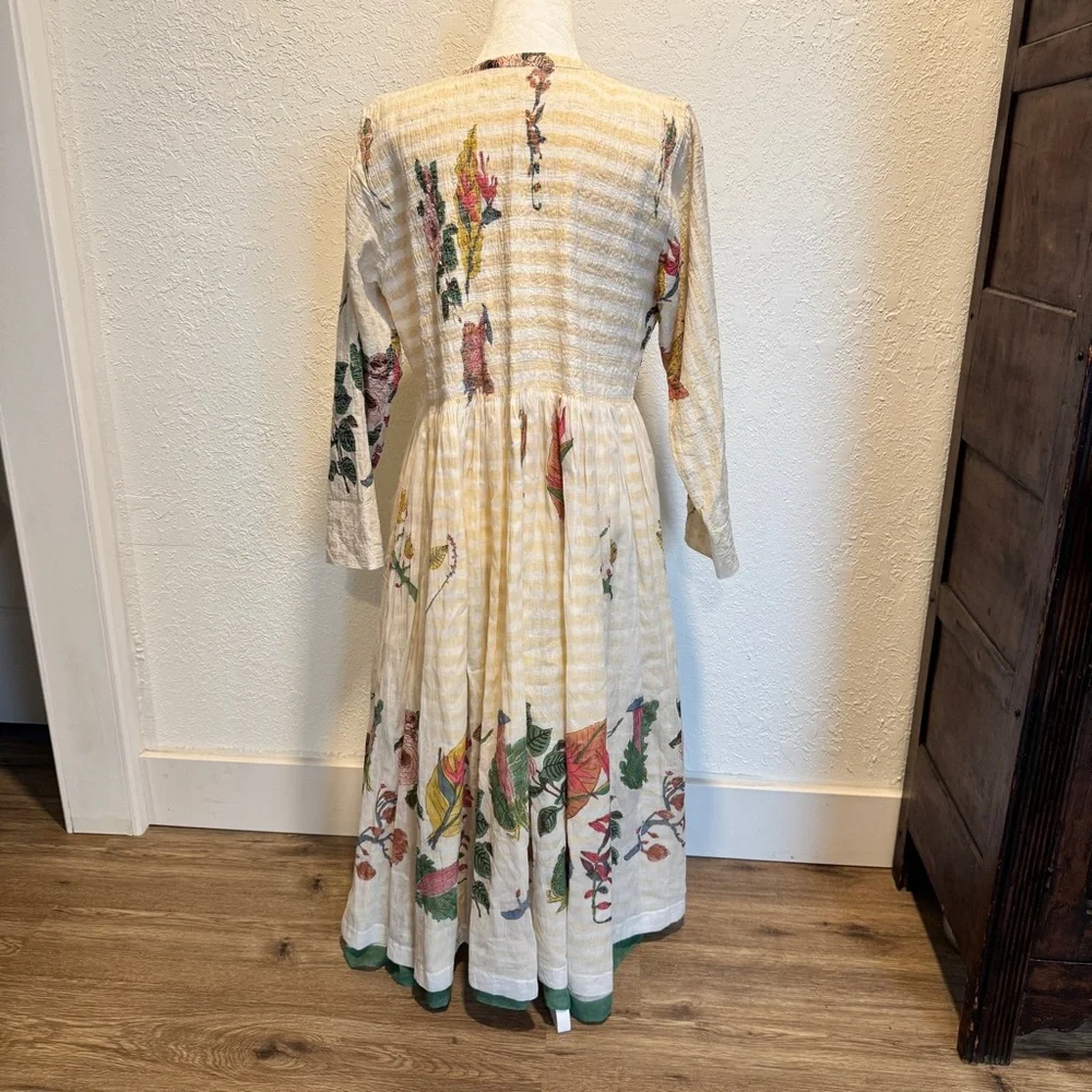 INJIRI MEDIUM cotton floral long top - Picture 2 of 11